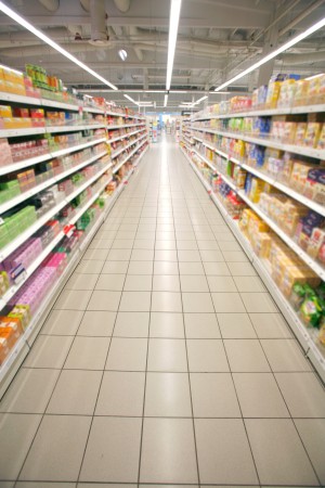 LED-Beleuchtung in Supermärkten / Verkaufsräumen